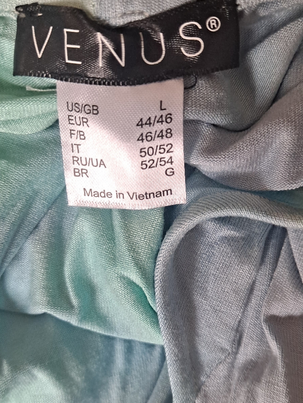 NWT VENUS Strappy Back Tie-Dye Tank Maxi Dress - Aqua Multi - Picture 7 of 8